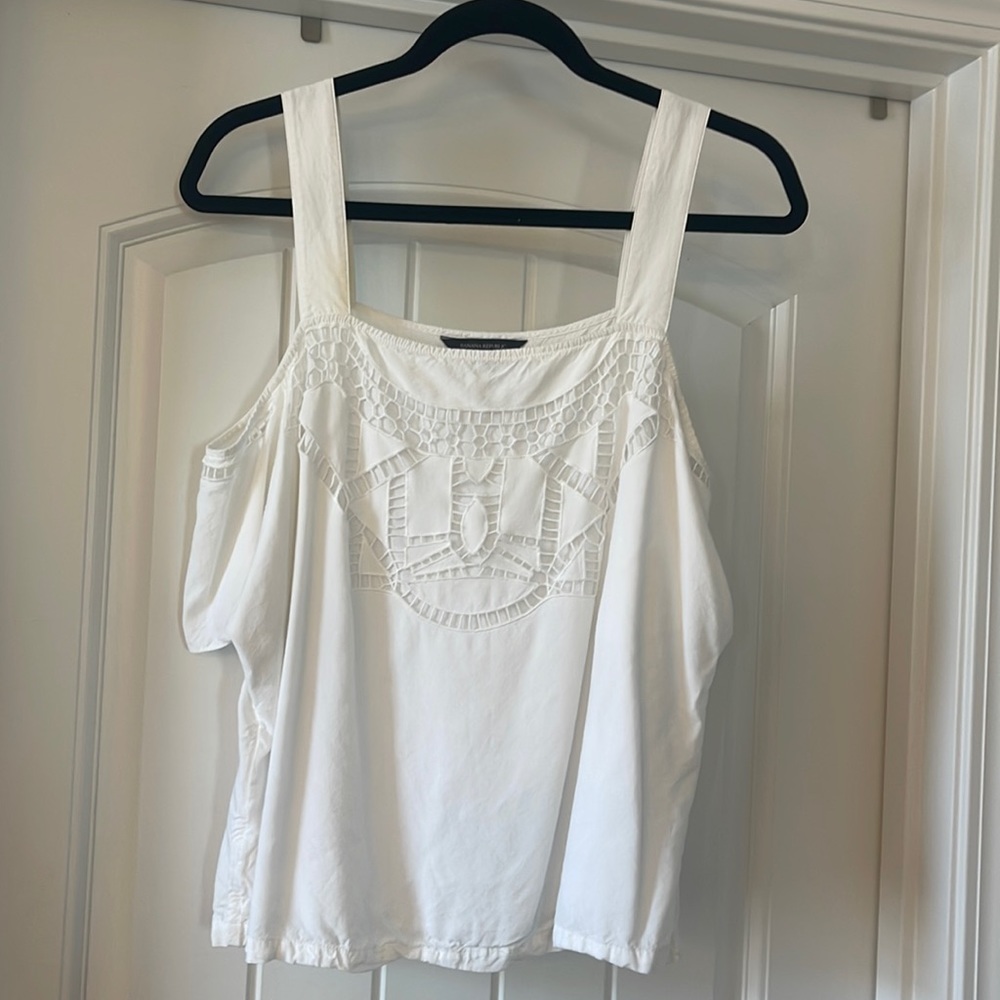 Banana Republic Off the Shoulder White Top